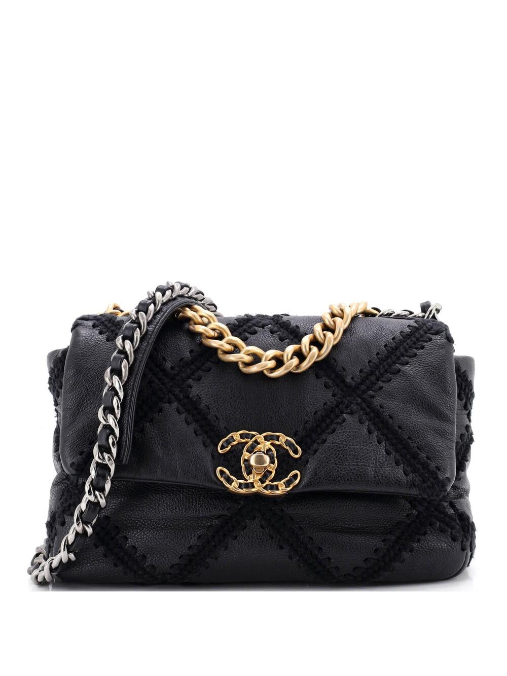Chanel 19 Flap Bag Crochet Quilted #301744C48B